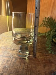 Clear Glass Goblet – Round Shape, Glossy Finish, 5.5″ Tall