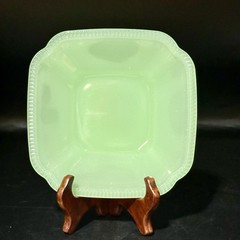 Retro Atomic Starburst Glass Tumblers + Hearth Home Jadeite App Plates Lot Of 4*