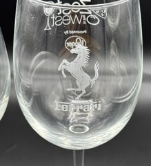 Ferrari Zest in the West Crystal Wine Glasses Set of 2 Houston Texas Kroger