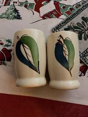 Purinton Pottery Set Of 2 Hand Painted 4 3/4” Apple Tumblers – Excellent