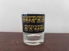 Vintage Cocktail Glass SUPER STUD 1970s