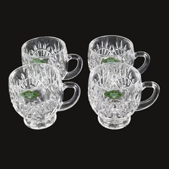 Slovakia 4 Shannon 24% Lead Crystal Glasses, Small, Godinger, Designs of Ireland