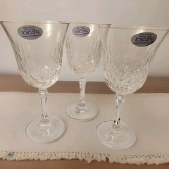 Toscany lead crystal Laurel water goblet 7 1/4 in (set of 3)