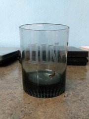 Etched «Don» Clear Glass w/ Dotted Black Bottom – Pre Owned (tr)