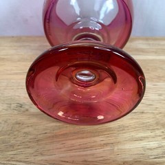 Blackberry Julep Ruby Red Chalice Goblet Stemmed Wine Glass 32oz