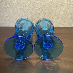 6.5″ Goblets – Old Williamsburg Stunning Pair of Vintage Imperial Glass Goblets