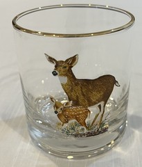 Vintage West Virginia Specialty Glass American Wildlife rocks glasses lot of 7