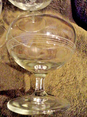 Standard Glass Co. Bands & Punties Sherbets Ball Ring STEM WARE (3) 3-3/8″ T