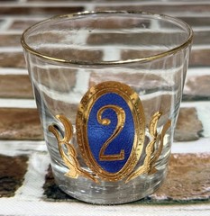 Vintage Libbey Numero Crown Collection #2 Old Fashioned Whiskey Glass Barware