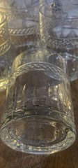(4) Imperial Crystal Glass Ohio Exeter Old Fashioned Vtg Clear Cut Bar Set