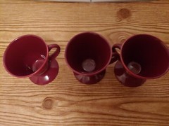 3 Linda Frichtel Sambucca/Espresso Artist Signed Cups VTG Carnival 1999