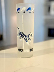 Vintage Libbey Carousel Tom Collins Glasses: MCM Barware Set of 8