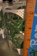 Awesome! Vintage MCM Retro Drinking Glasses Hazel Atlas House Plant & Trellis 5