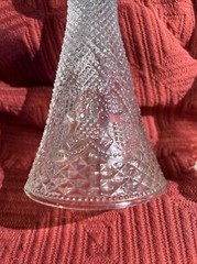 1979 Fostoria For Avon Hearts Candlestick Set of 2