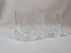 Galway Crystal Glasses Lot of 2 Ireland Double Old Fashioned Whiskey