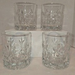 Nachtmann Crystal Bamberg Glasses Old Fashioned Bar ware Glass Retired 4 Pieces