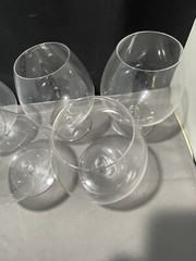 Set Of Crystal Brandy Glasses Large 6” Brandy Snifter Glass Goblets Elegant