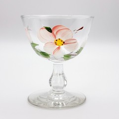 Franciscan Desert Rose Champagne Sherbet Glasses 4 1/4” Tall by Libbey Set of 2