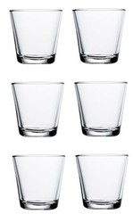 Kaj Franck Clear 6 Kartio Glasses 21cl 7oz Tumblers Iittala Finland NIB