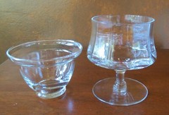 Cambridge Corinth Optic Clear Seafood Cocktail w/ Liners Icer/Chiller(s)