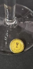 6 Romania Leonard Silver «Summerfield» Etched Water Goblets Barware w/Stickers