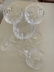 4 BAYEL “ PARIS ROSE” WINE CRYSTAL GLASSES 7,75” 8 OZ FRANCE
