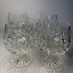 Waterford Lismore Crystal Balloon Brandy Snifter 5 1/4 In Set Of 4