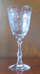 Fostoria Meadow Rose #6016 Stem Clear 7 5/8” Water Goblet(s)