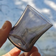 Timo Sarpaneva Iittala shot glass: Set of six vintage glasses 1950s Finland