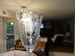 Set of 7 Cambridge Candlelight 5 5/8″ # 3776 – 3 1/2 oz. Wine Goblets