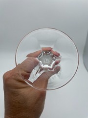 Bohemia Crystal Crystalex BOC 264 Wine Goblet 10oz Czechoslovakia S/2 Cups B39