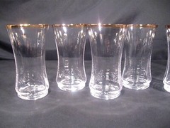 Mikasa Jamestown Gold Trim Highball Glasses Set of 10