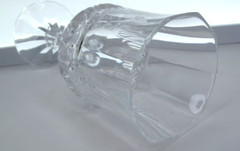 Cristal De Flandre Fascination Water Goblets 24% Lead Crystal Set of 4 Vintage