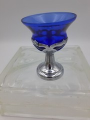 Vintage Farber Bros. Krome Kraft Cobalt Blue Glassware.