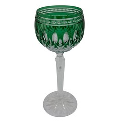 Waterford Crystal CLARENDON Cased Emerald Green HOCK 7 7/8″ Mint Condition