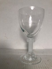 MIKASA PARTHENON WINE GLASS FROSTED COLUMN STEM 6 INCHES