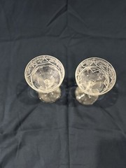 Vintage crystal champagne toasting glasses For Wedding Or Anniversary