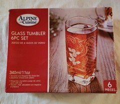 alphine cuisine glass tumber set
