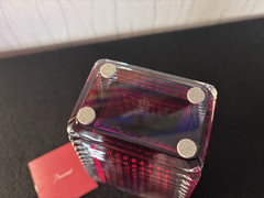 Vases Red Eye Rectangular IN Crystal Baccarat H: 7 7/8in