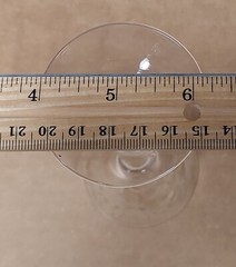 VINTAGE CRYSTAL ETCHED FLOWER & LEAVES DESIGN SMOOTH STEM SHOT GLASS