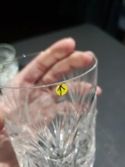 7 Tumblers DOF 4″ Glasses fans Pinwheel buzzstar crystal Leanore American Cut