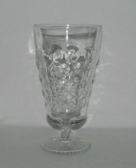 Anchor Hocking BUBBLE Crystal Footed Iced Tea Tumbler