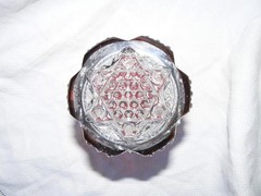 Button Arches Ruby Stained Tumbler EAPG George Duncan & Sons #39 circa 1897