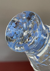 Dansk Hand Blown 3 Confetti Speckled 4″ Cocktail Glasses Cosmo 1 Blue 2 Green