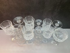 Lot of (11) pieces. Cristal D’Arques. Long champ. Durand. (See Description)