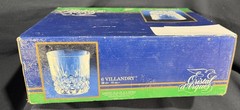 Cristal D’Arques Longchamp~Duran~6 Old Fashioned Glasses~10 oz~NIB