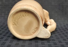 Vintage Art Deco Dorothy Kindell Nude Female Strip Tease Ceramic Art Pottery Mug