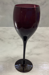 Vintage 6 Mismatched Rainbow Wine Goblets- Mixed Colored Glasses (6)