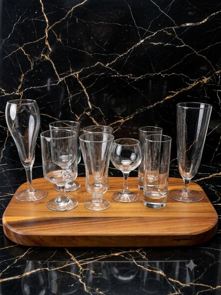 Set Of 9 Vintage Libbey Glasses-Various Sizes & Styles