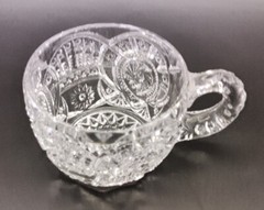 American Brilliant Punch Cup Star Pinwheel Arch Clear Glass 1 Pcs Replacement